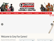 Tablet Screenshot of greyfoxgames.com